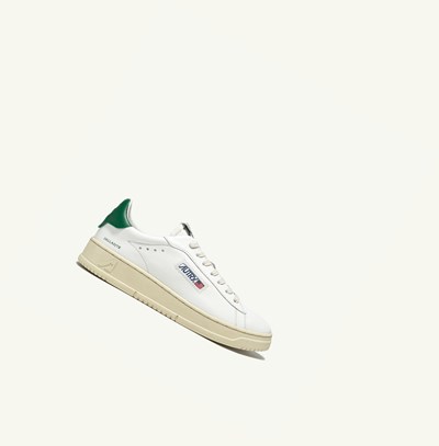 Men's Autry Dallas Low Trainers White Green | 158693BLS