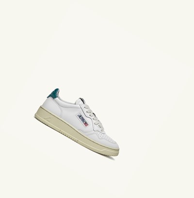 Men's Autry Medalist Low Trainers White Blue | 047328GIV