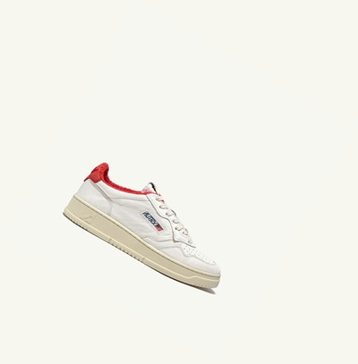 Men's Autry Medalist Low Trainers White Red | 290361DSY