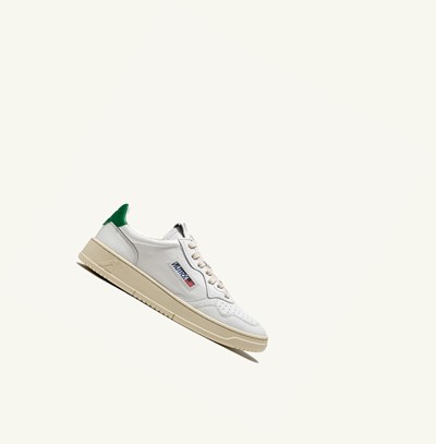 Men's Autry Medalist Low Trainers White Green | 923756NZS