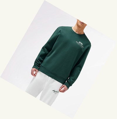 Men's Autry Tennis Club Court Sweatshirt Green | 246987GLV