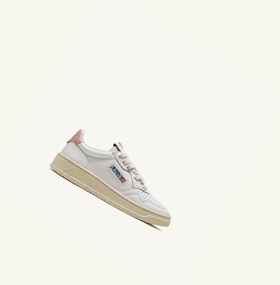 Women's Autry Medalist Low Trainers White Pink | 236140UJY