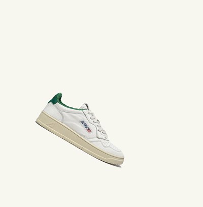 Women's Autry Medalist Low Trainers White Green | 462093CGP