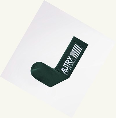 Women's Autry Tennis Club Socks Green | 805617RHA