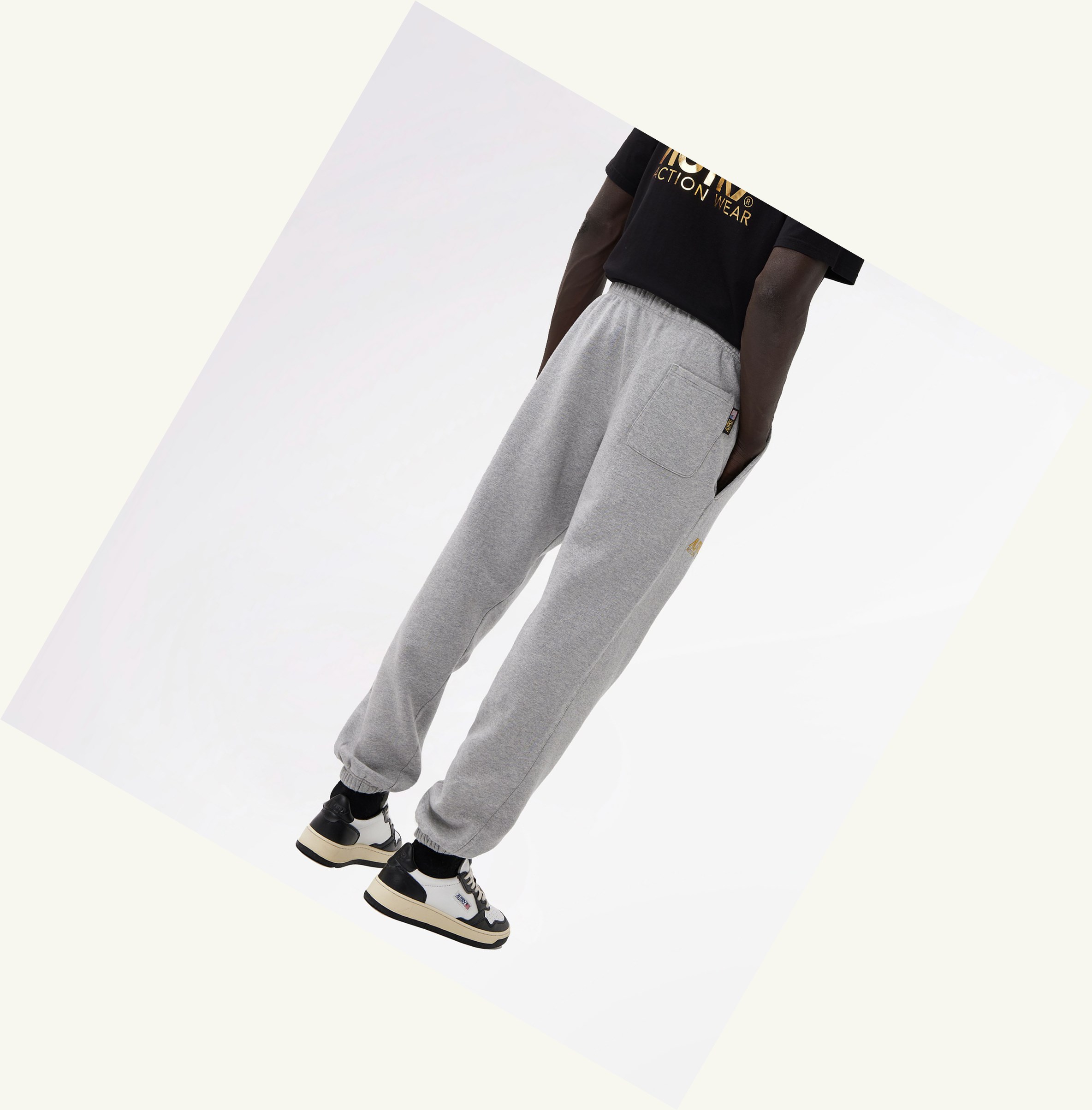 Men's Autry Fleece Sweatpants Grey | 195476QYX