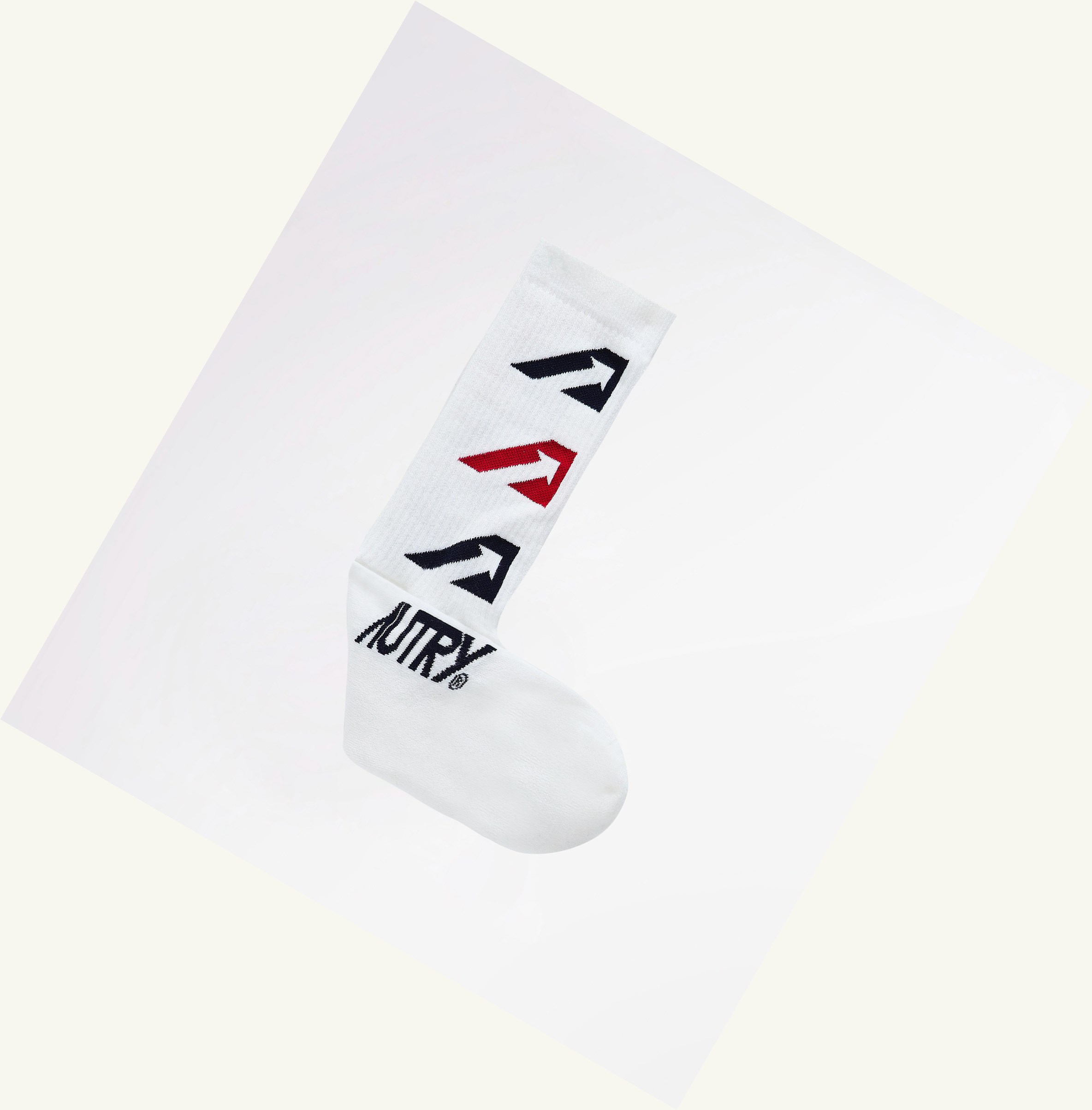 Men's Autry Iconic Action Socks White | 917608MPB