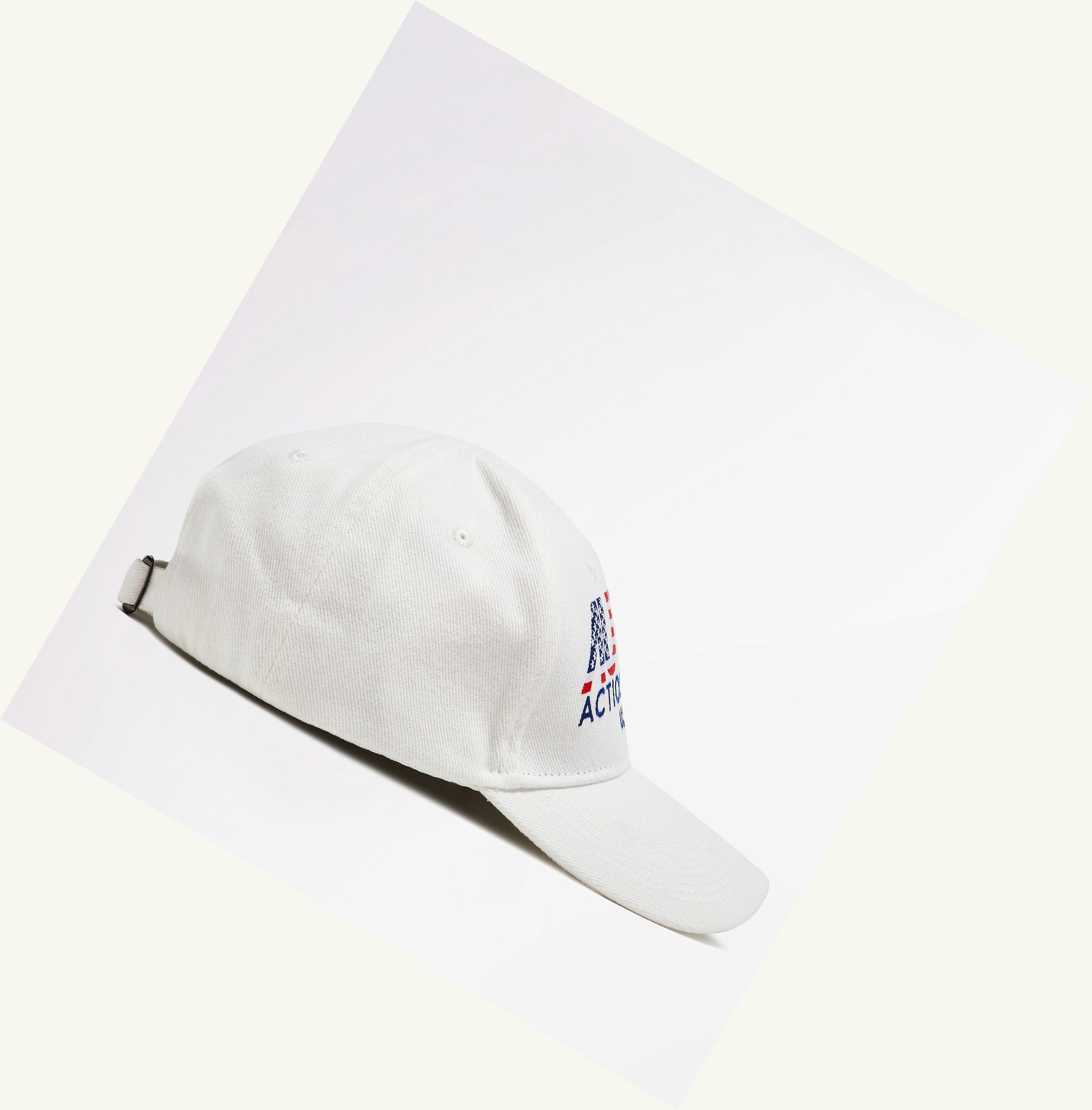 Men's Autry Iconic Logo Flag Hats White | 093165YXA