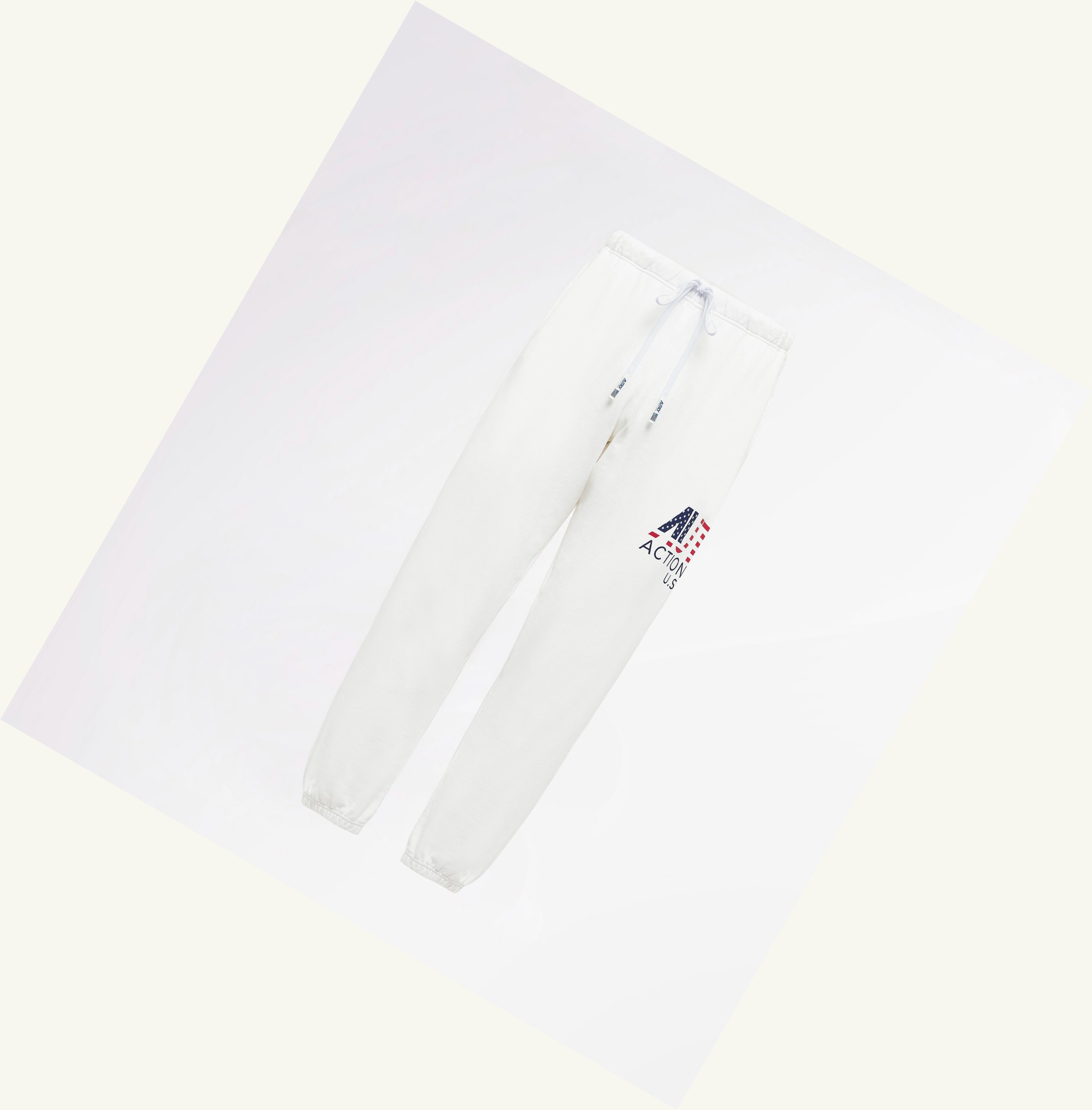 Men's Autry Iconic Logo Sweatpants White | 571302EYT