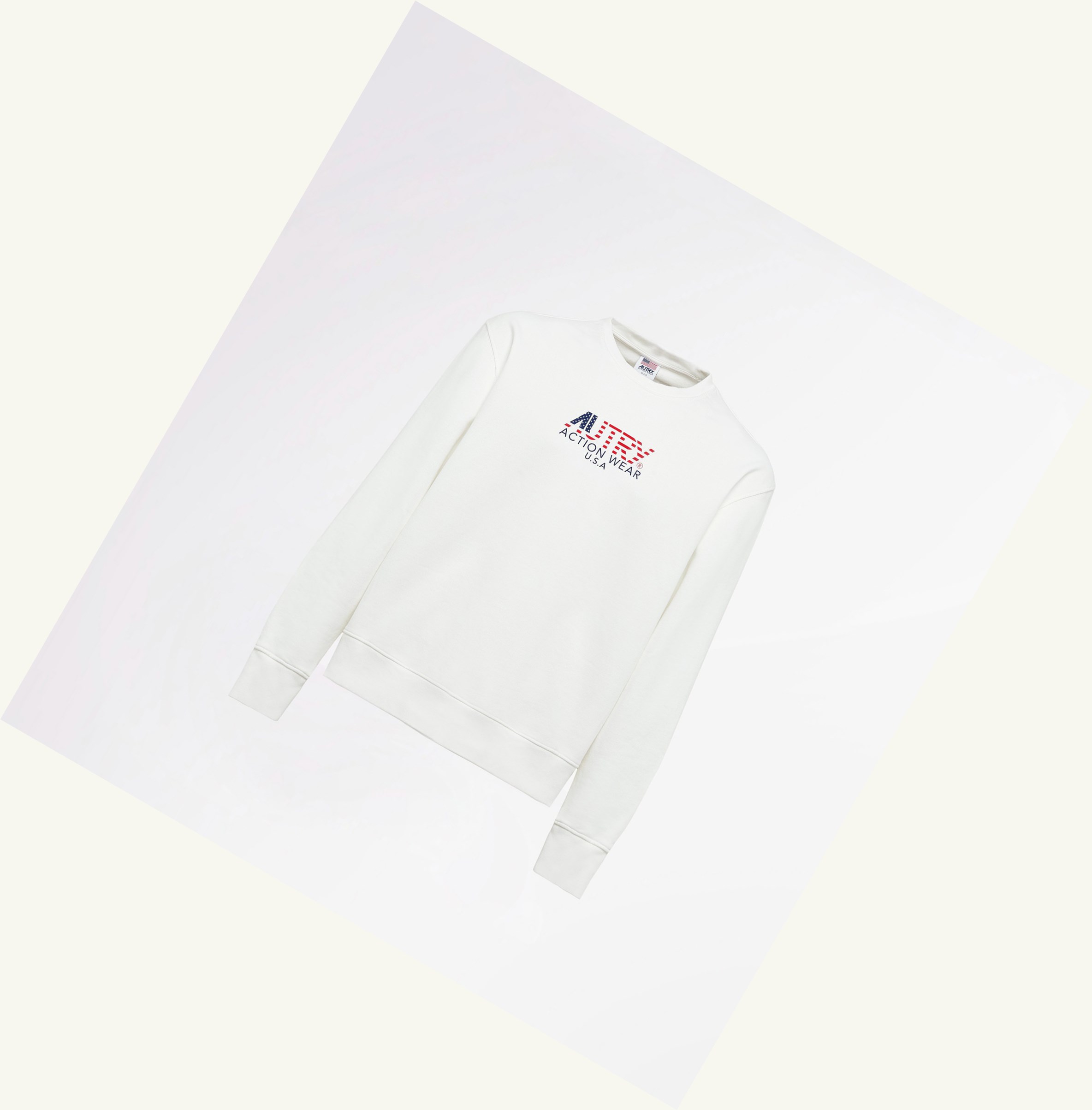 Men's Autry Iconic Logo Sweatshirt White | 043168HZI