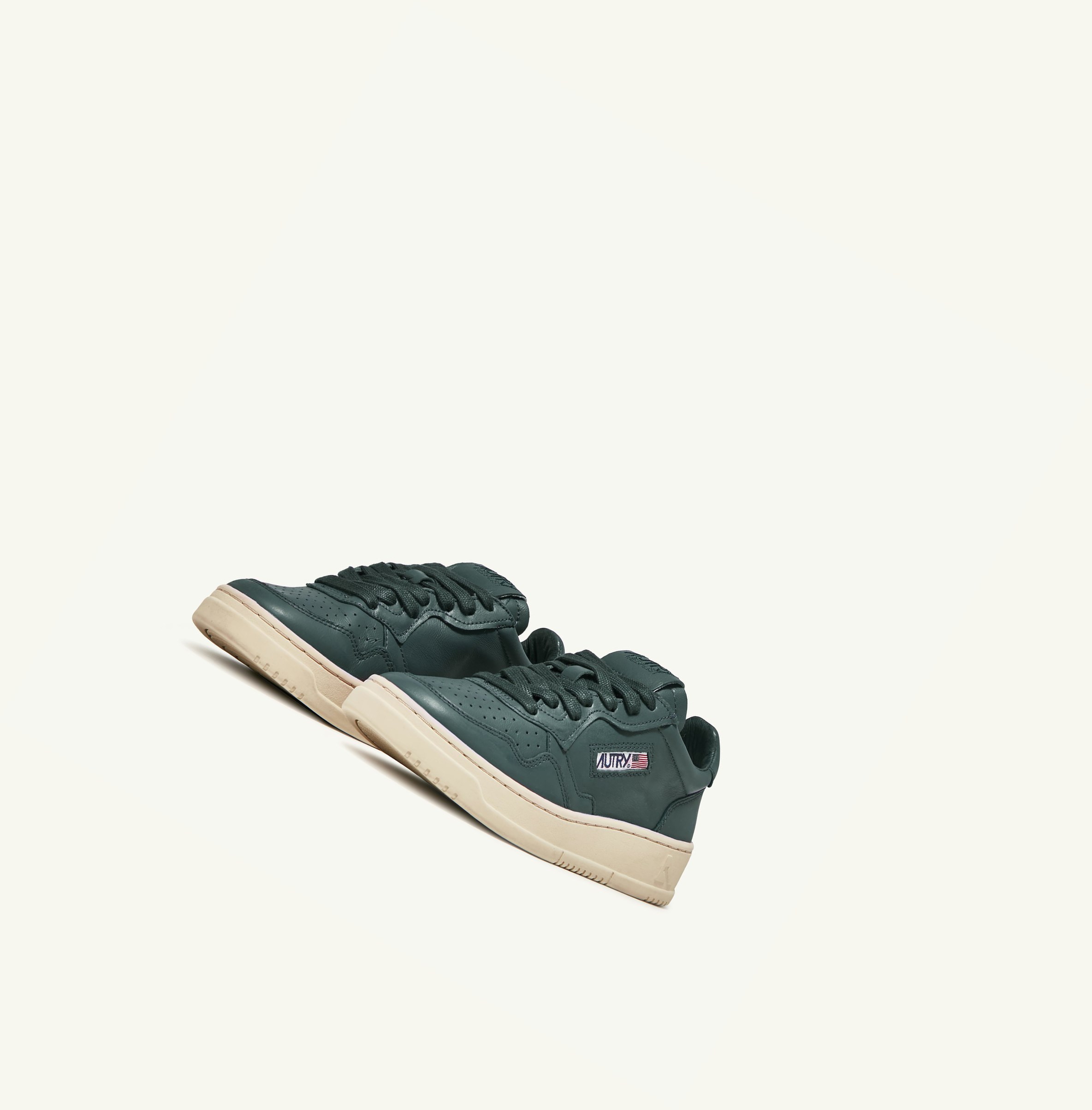 Men's Autry Medalist Low Trainers Dark Green | 830521SDX