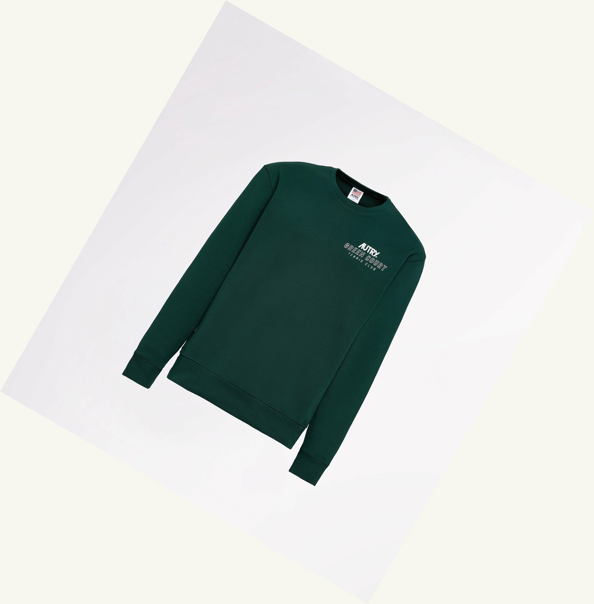 Men's Autry Tennis Club Court Sweatshirt Green | 246987GLV