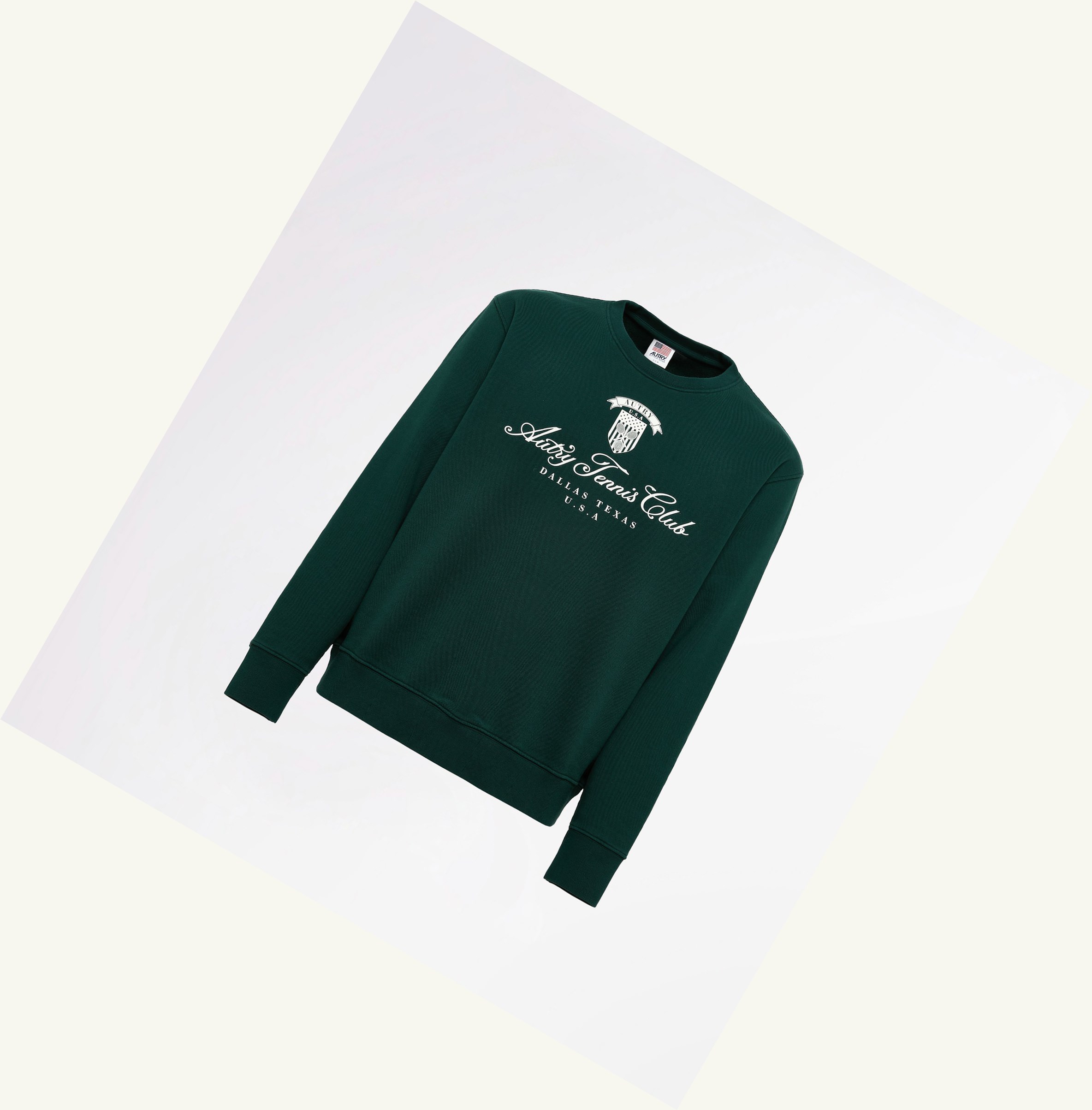 Men's Autry Tennis Club Sweatshirt Green | 941657LQG