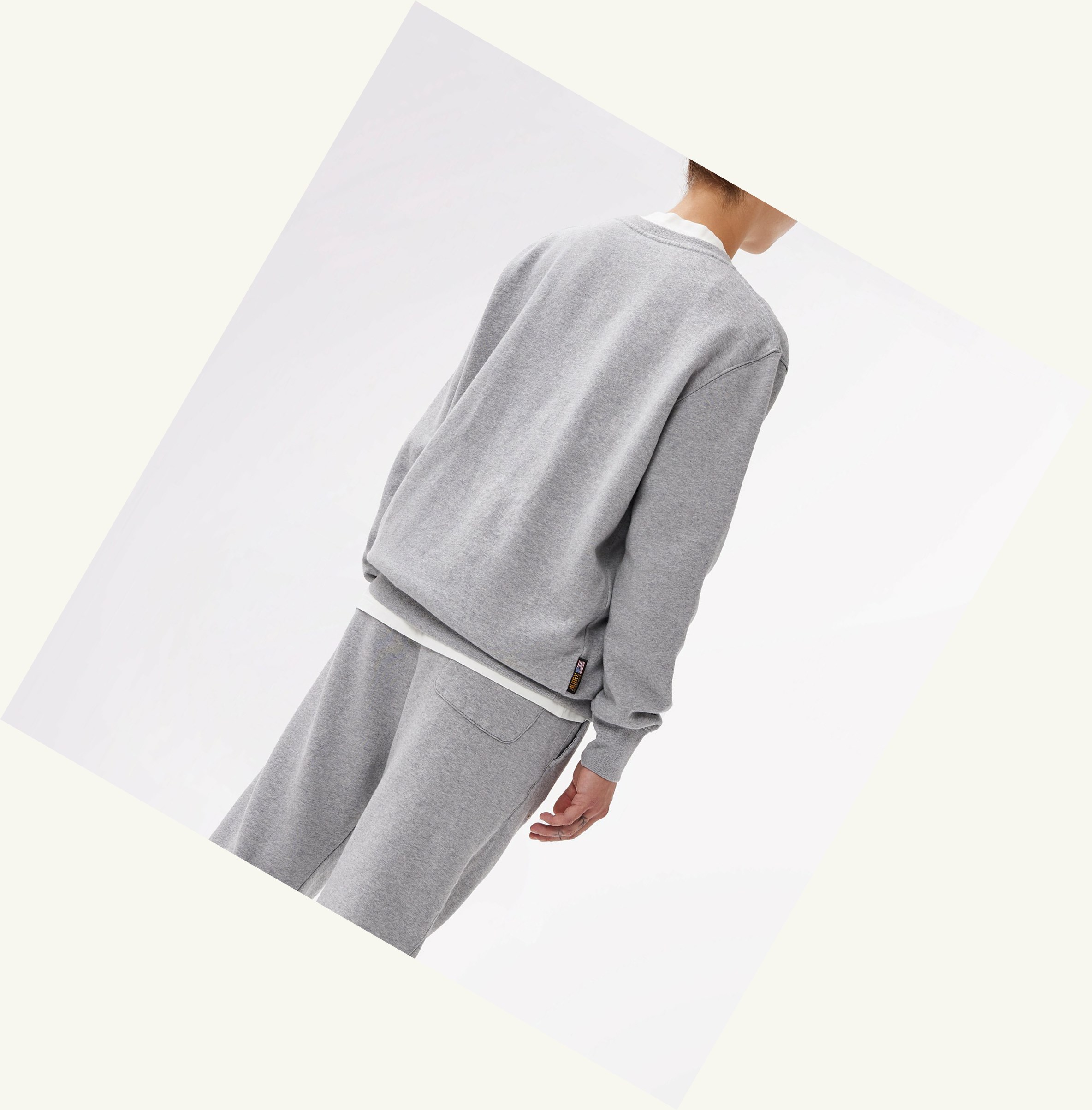 Women's Autry Crew Neck Sweatshirt Grey | 078642HLR