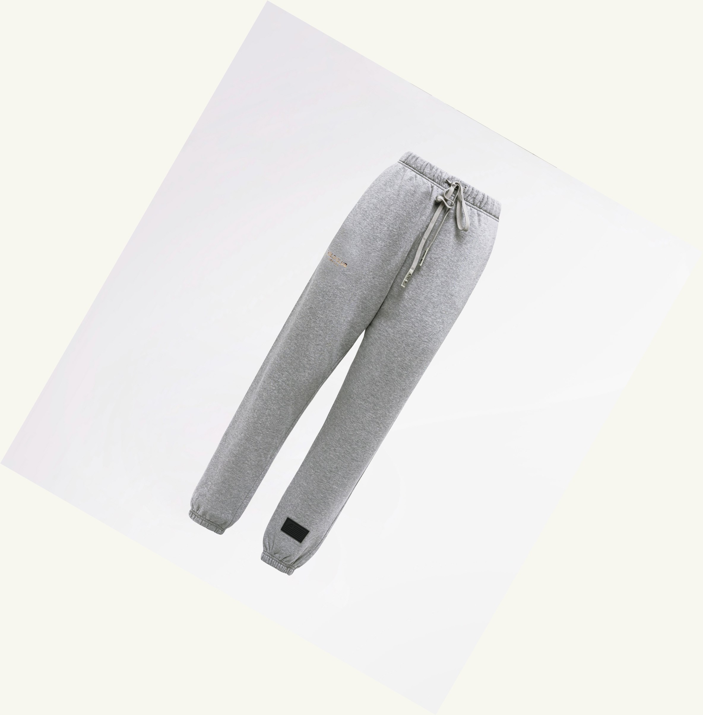 Women's Autry Fleece Pants With Golden Logo Sweatpants Grey | 051967MJG