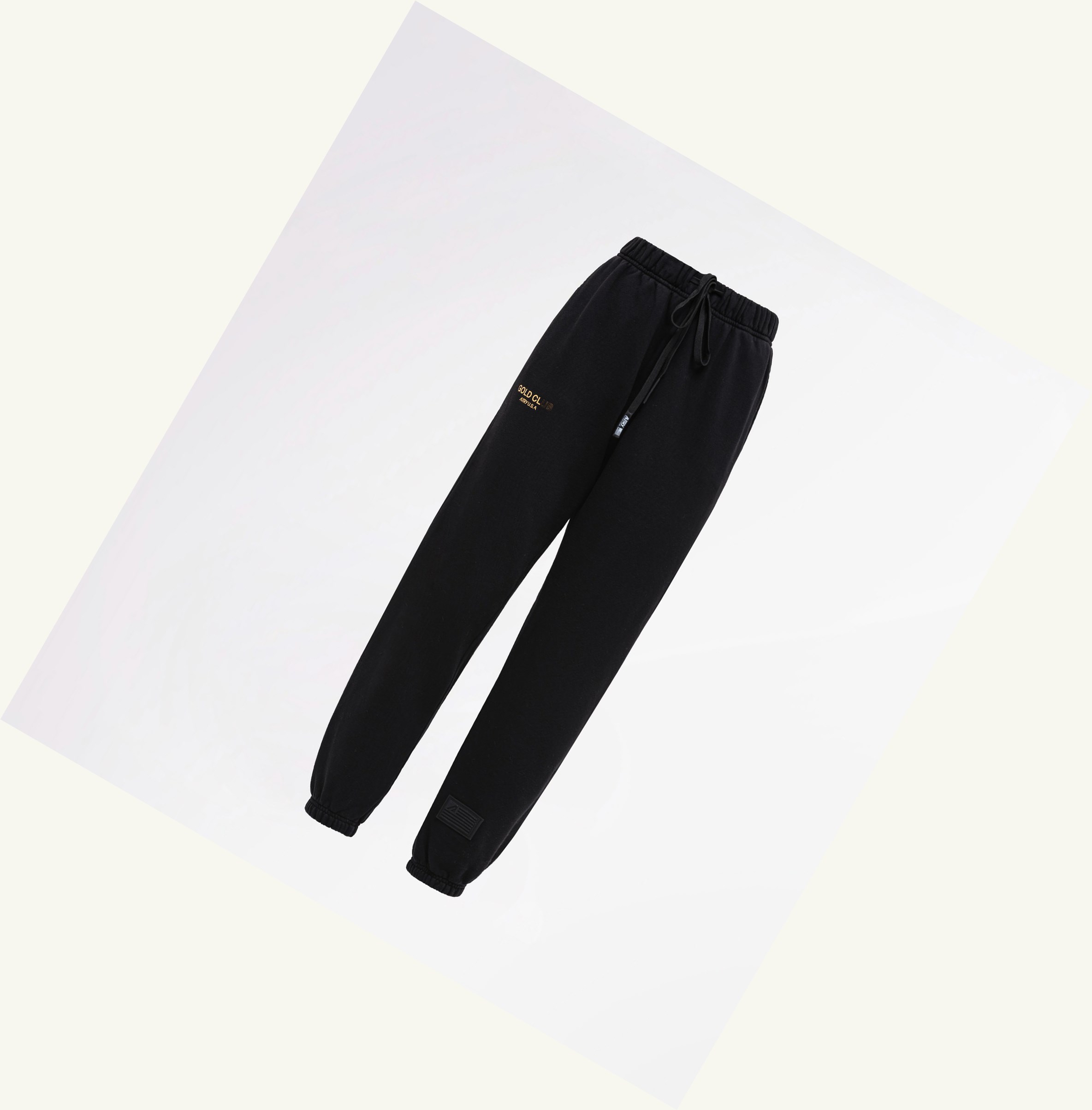 Women's Autry Fleece Pants With Golden Logo Sweatpants Black | 731260OPS