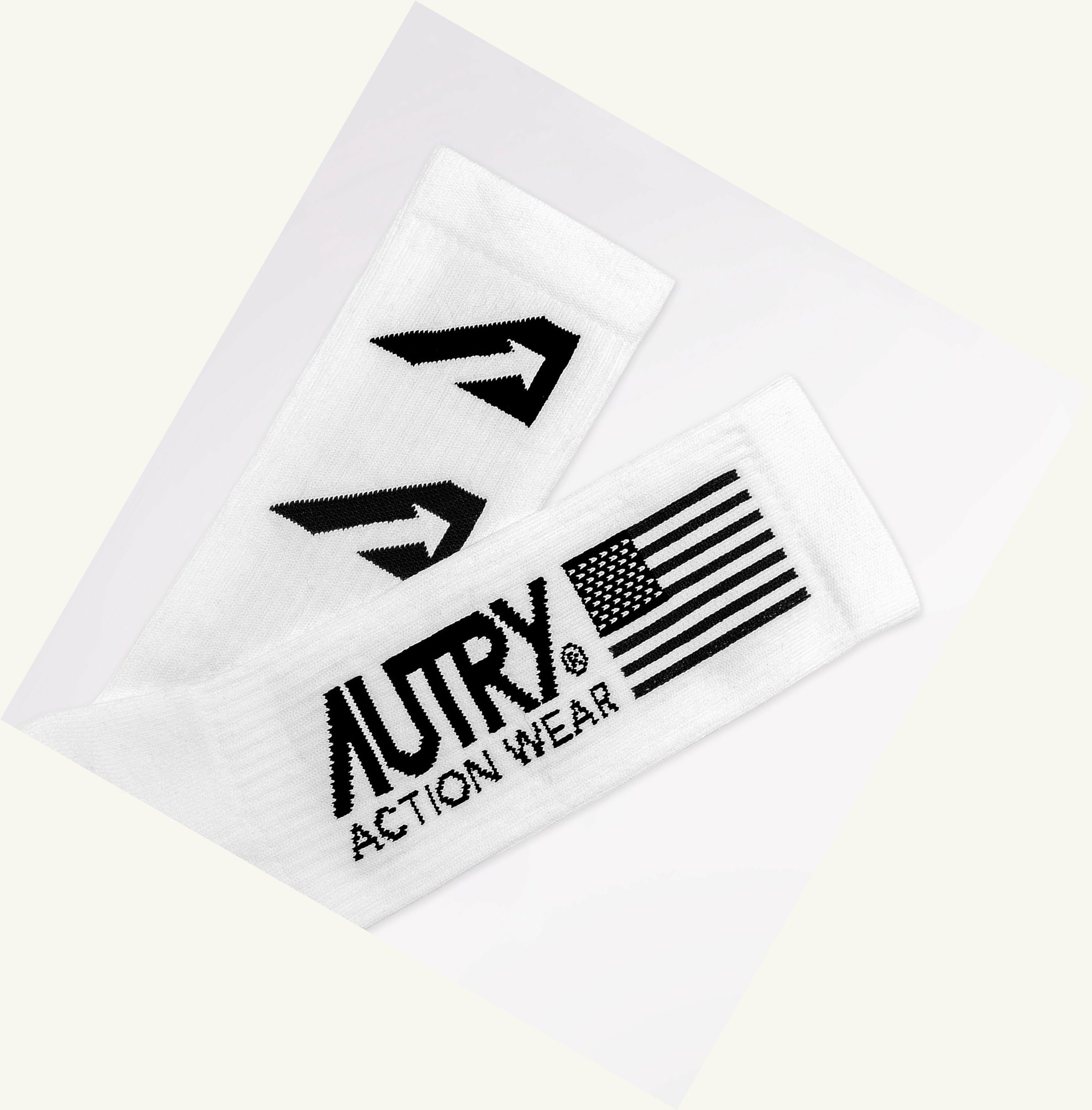 Women's Autry Gold Club Socks White | 085749ROD