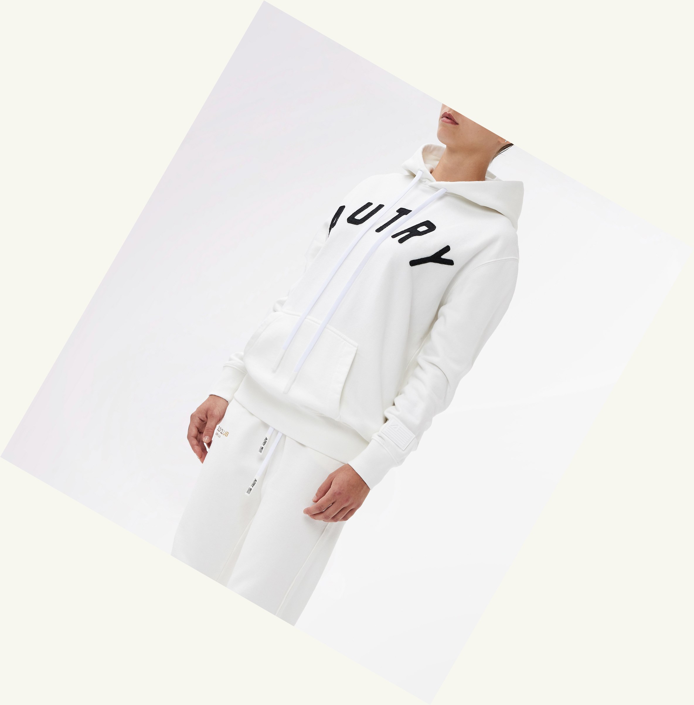 Women's Autry Hooded Sweatshirt White | 064395QTO