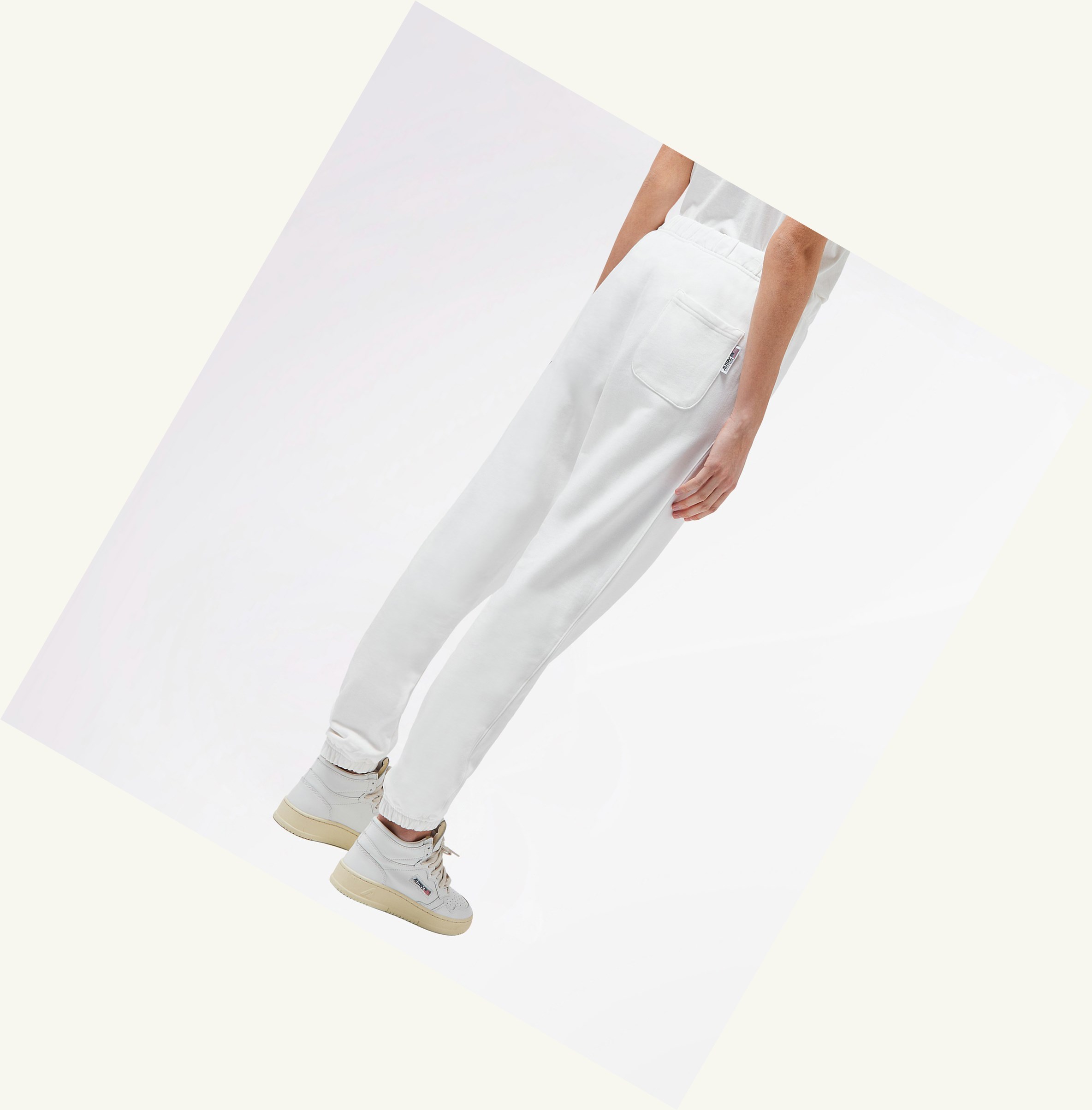 Women's Autry Iconic Logo Pants Sweatpants White | 649851GOW