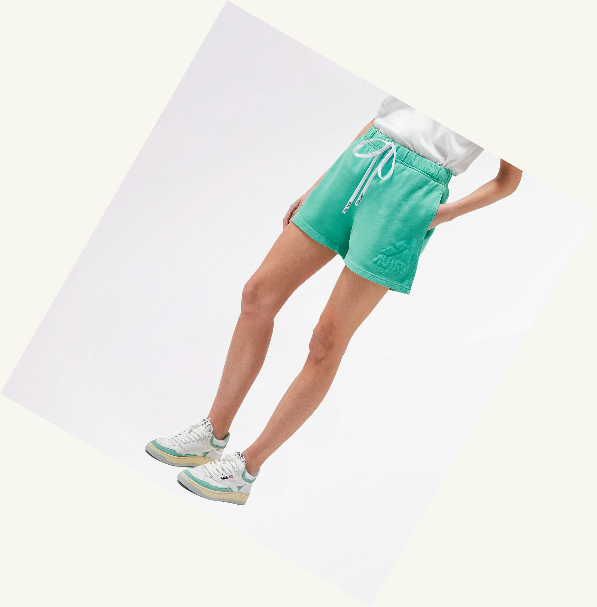 Women's Autry Matchpoint Shorts Green | 721304GUQ