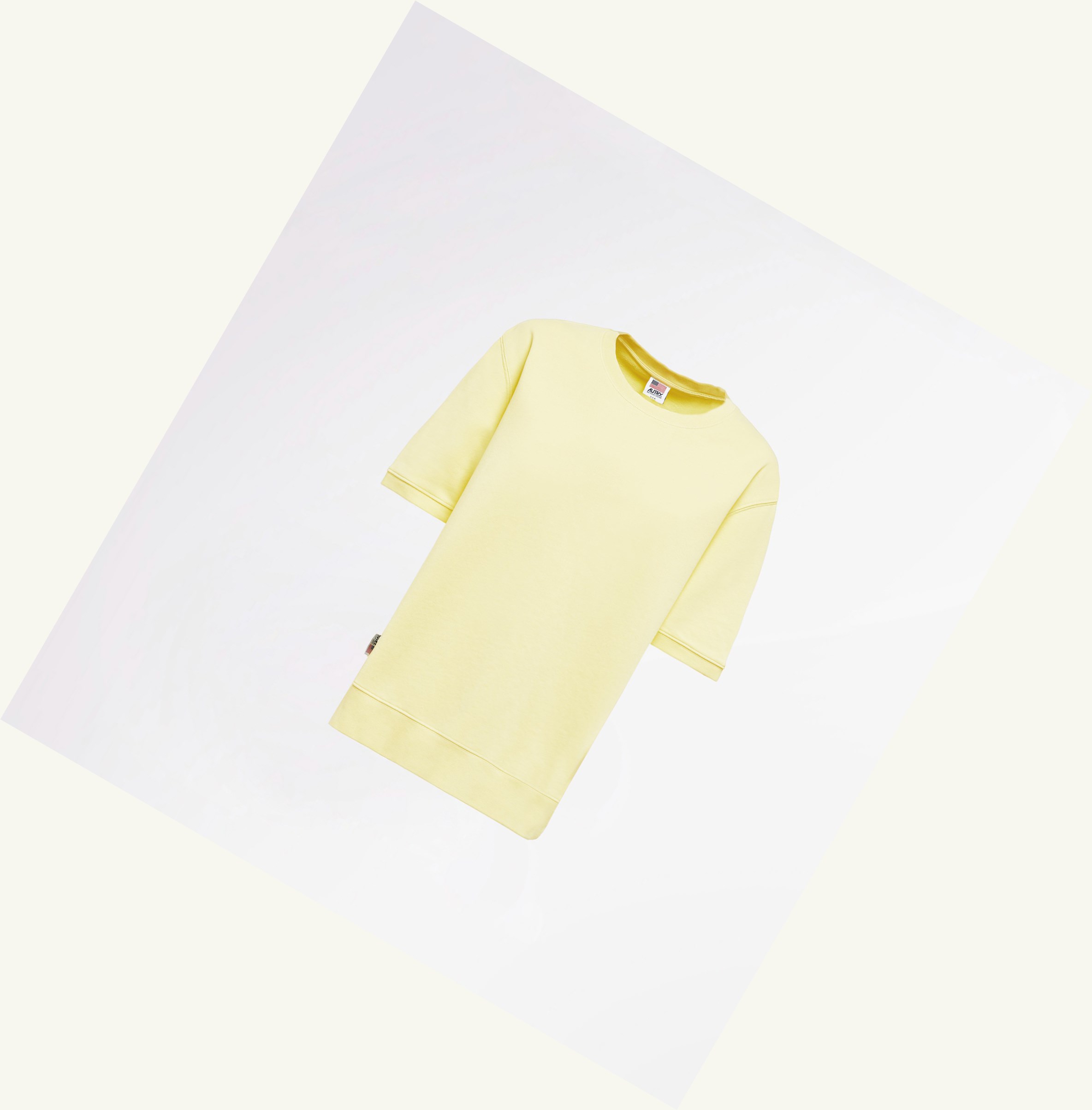 Women's Autry Matchpoint Sweatshirt T Shirts Yellow | 742513WKQ