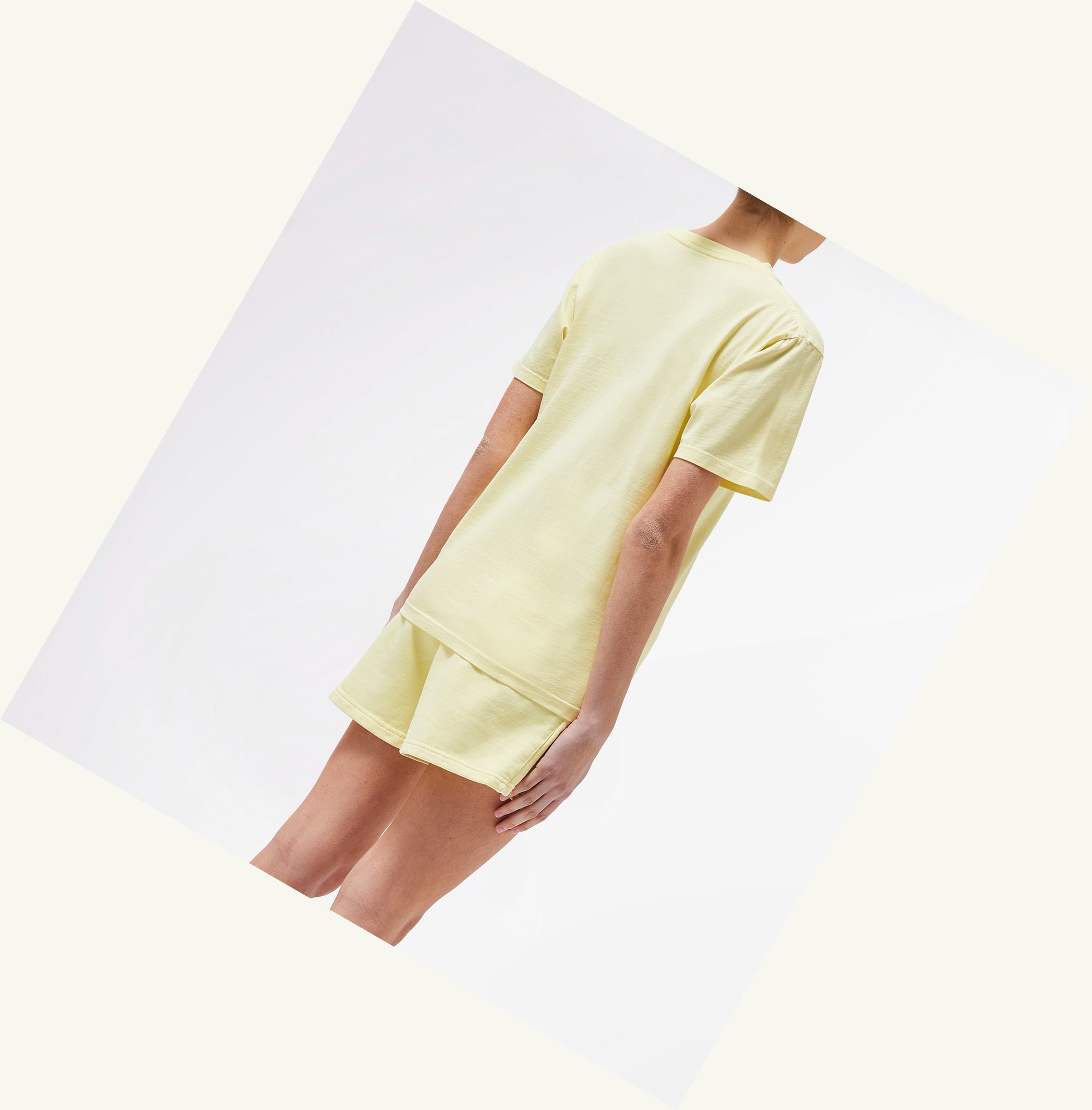 Women's Autry Matchpoint T Shirts Yellow | 062549RUS