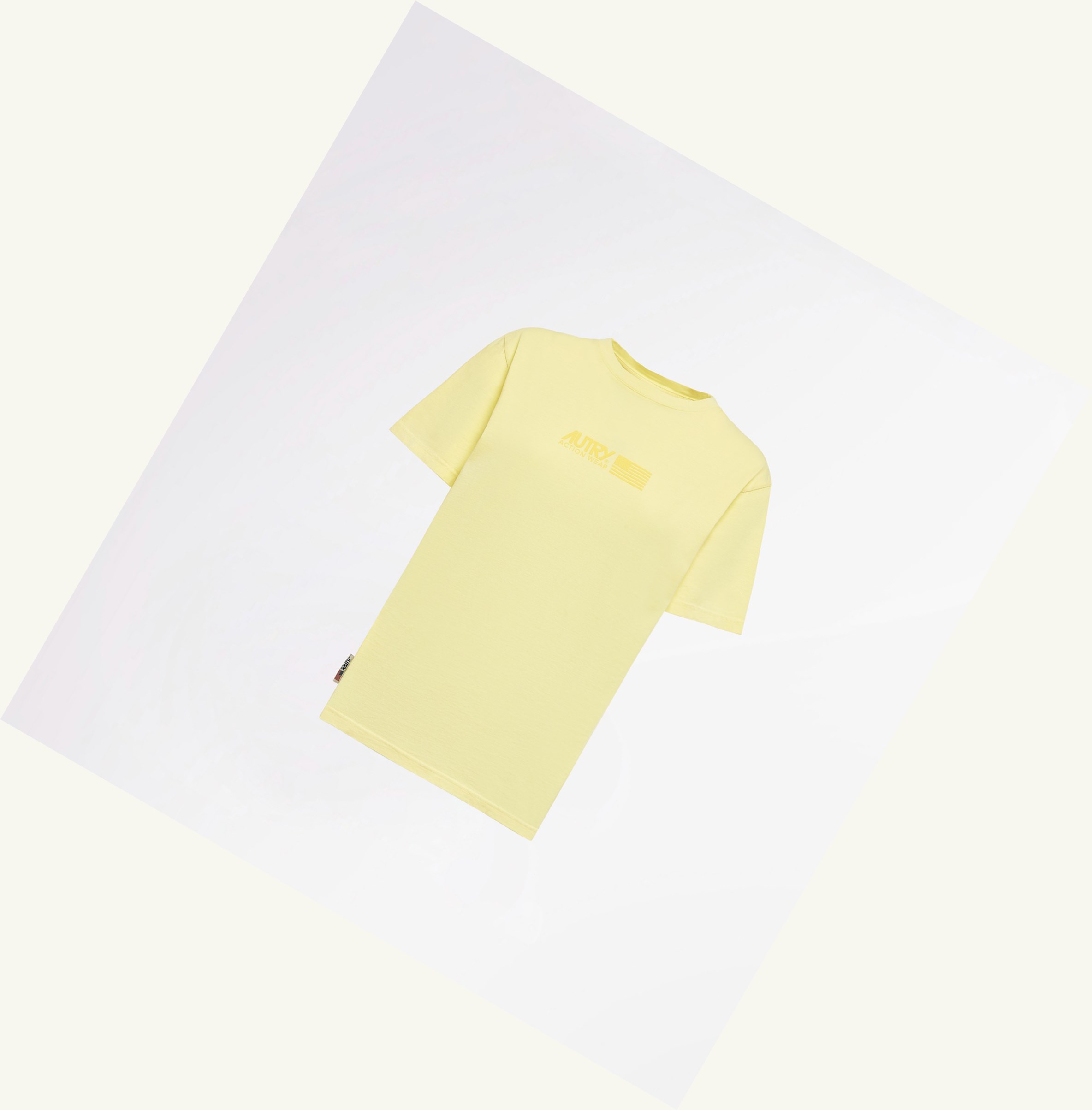 Women's Autry Matchpoint T Shirts Yellow | 062549RUS