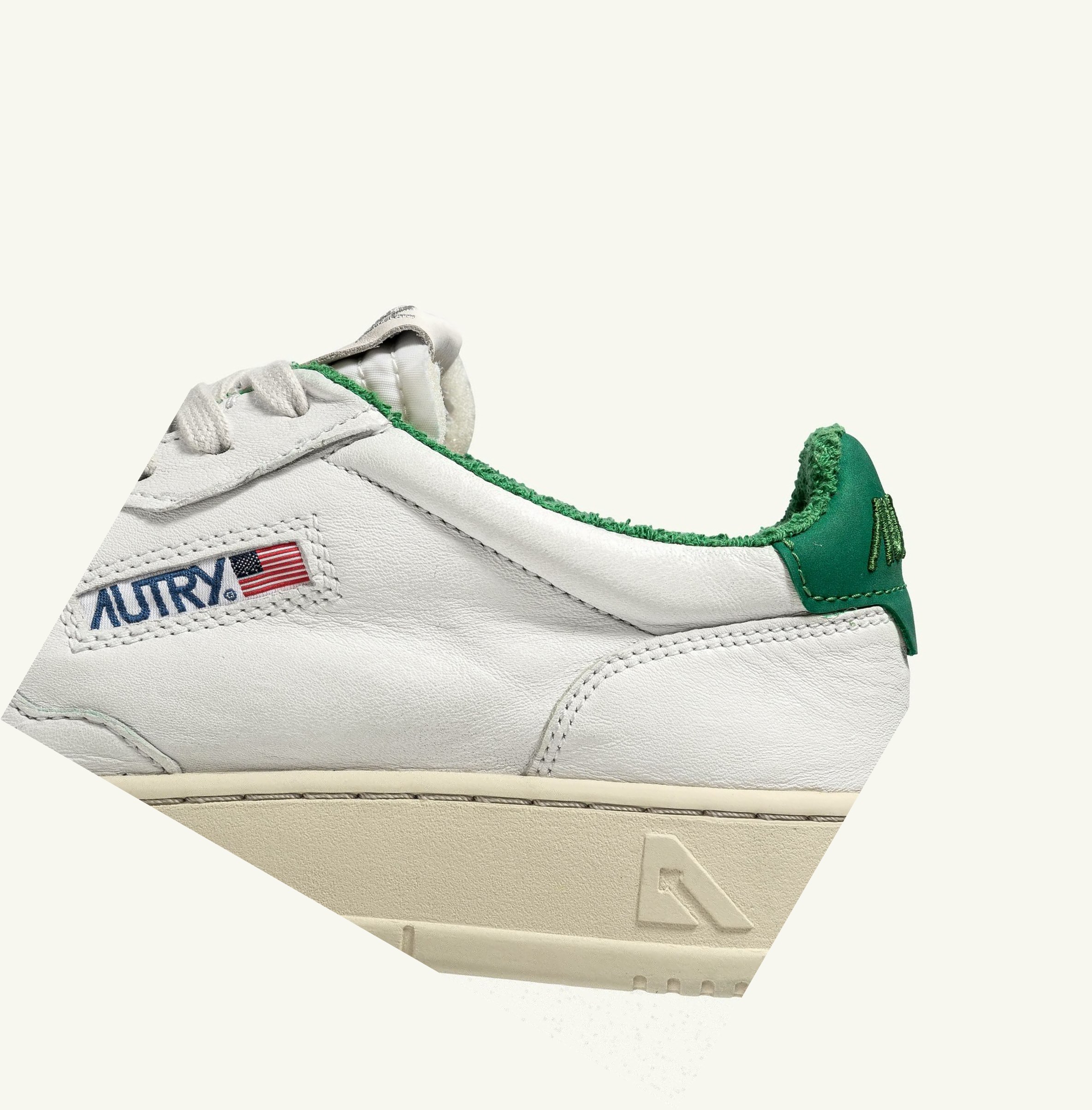 Women's Autry Medalist Low Trainers White Green | 462093CGP