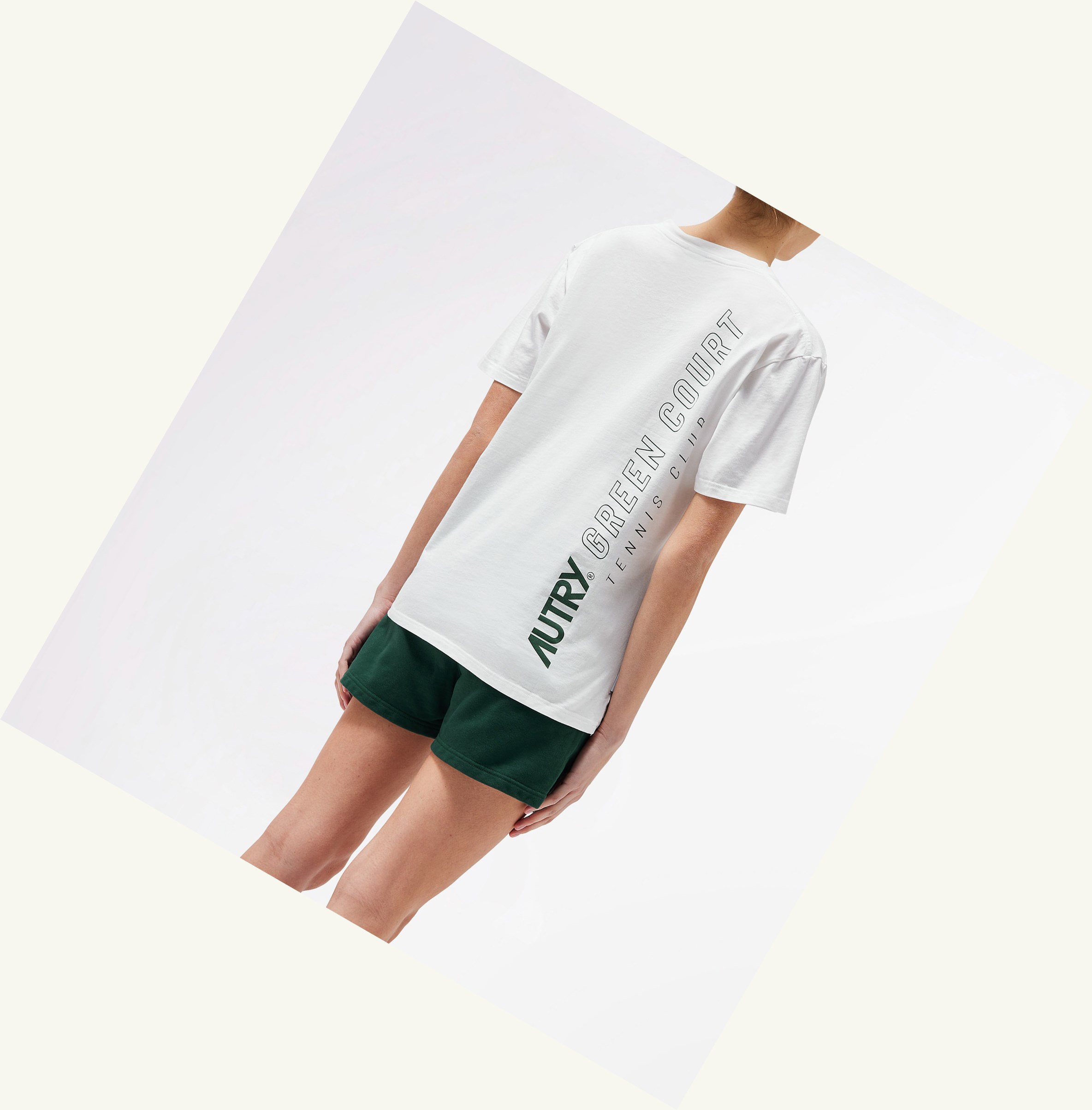 Women's Autry Tennis Club Court T Shirts White | 719825YBL