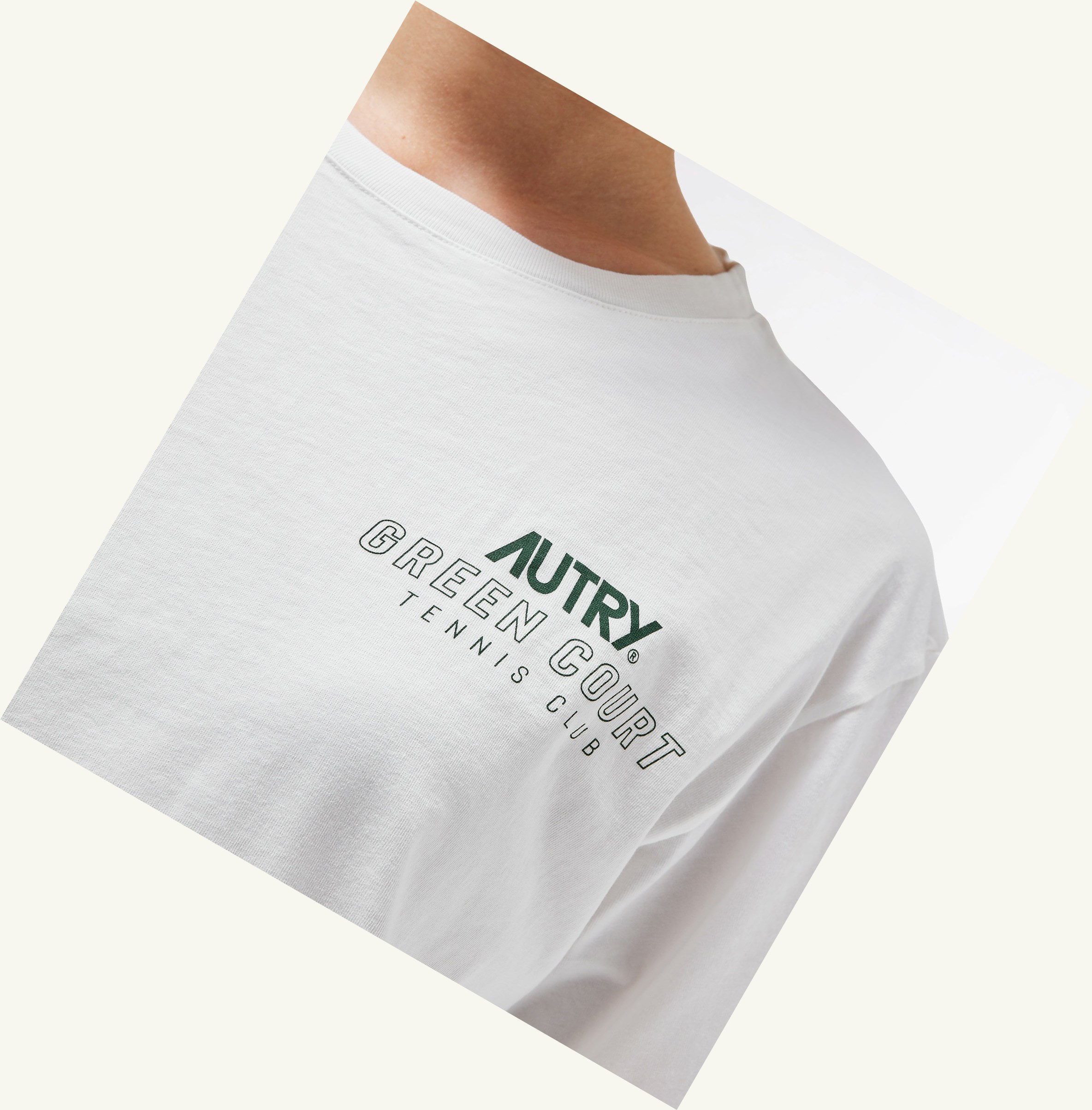 Women's Autry Tennis Club Court T Shirts White | 719825YBL