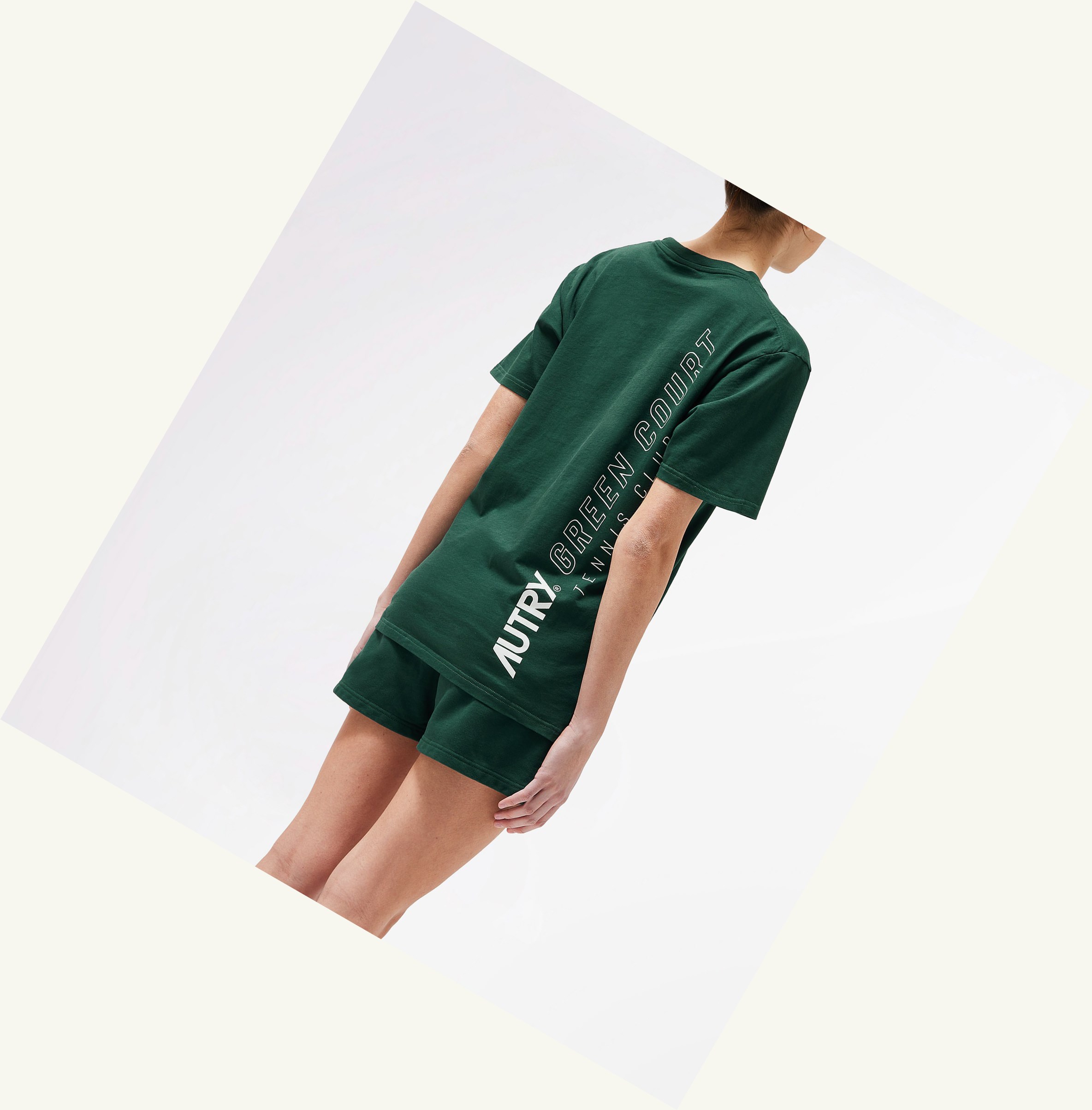 Women's Autry Tennis Club Court T Shirts Green | 869412NBG