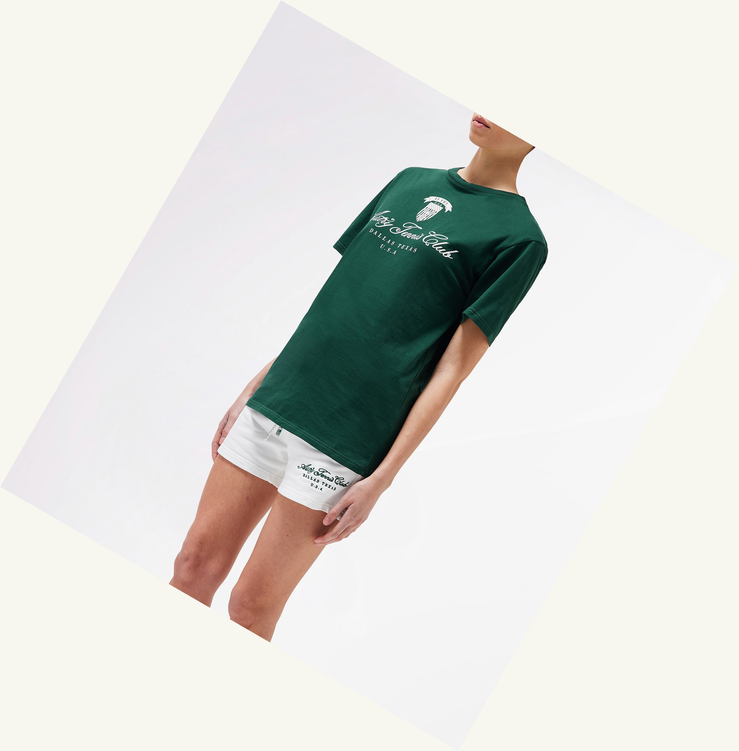 Women's Autry Tennis Club T Shirts Green | 048579CDU