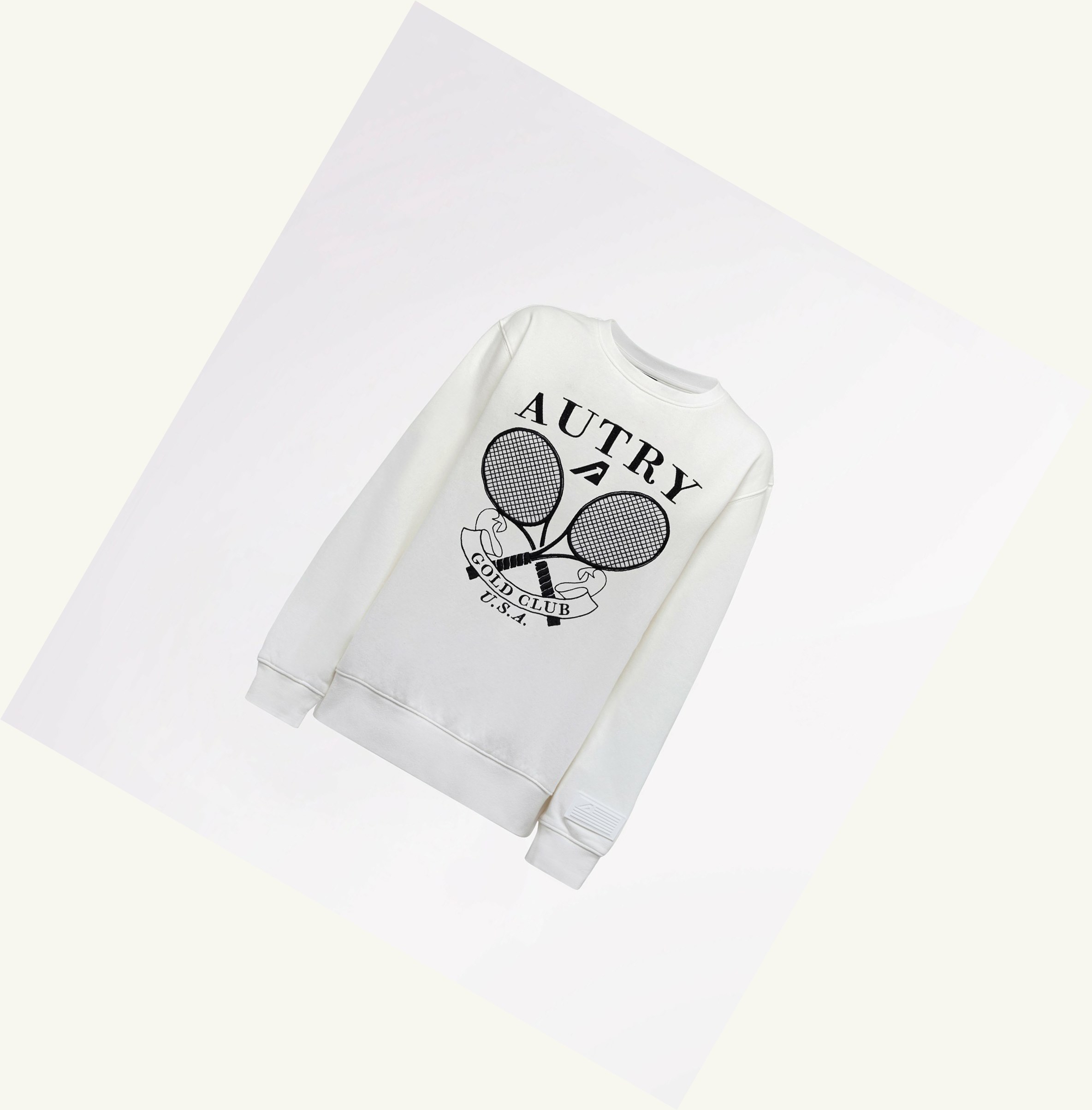 Women's Autry Tennis Crew Neck Sweatshirt White | 980174ICL